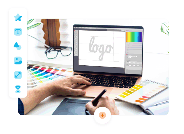 Online logo maker: Kickstart your business. Start with a logo design. It’s free and easy.
